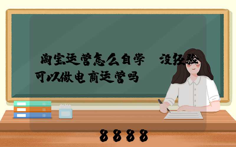 淘宝运营怎么自学(没经验可以做电商运营吗)