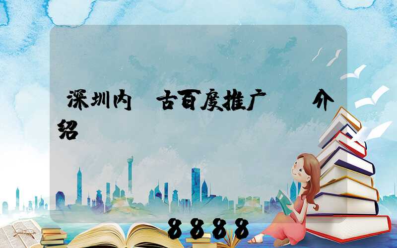 深圳内蒙古百度推广ai介绍