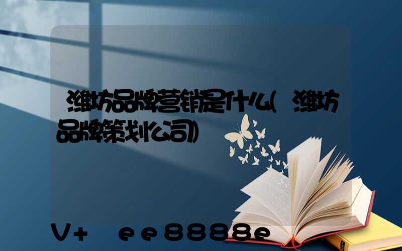 潍坊品牌营销是什么(潍坊品牌策划公司)