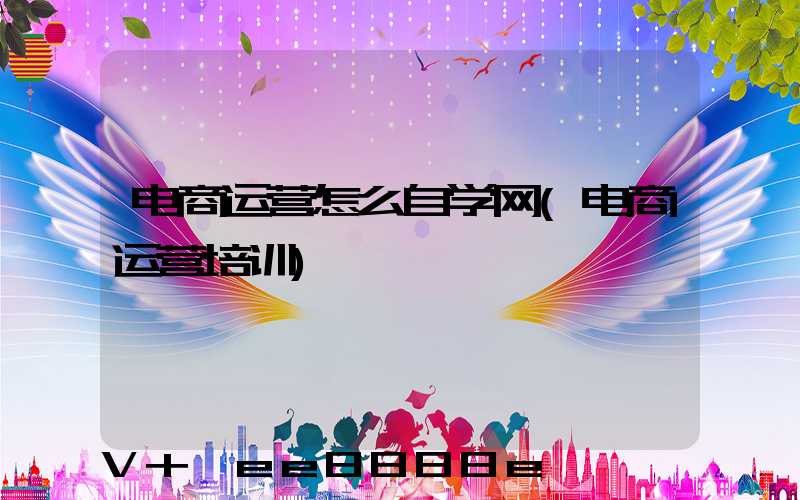 电商运营怎么自学网(电商运营培训)