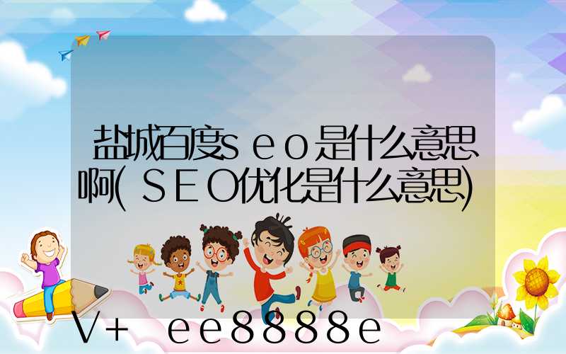 盐城百度seo是什么意思啊(SEO优化是什么意思)