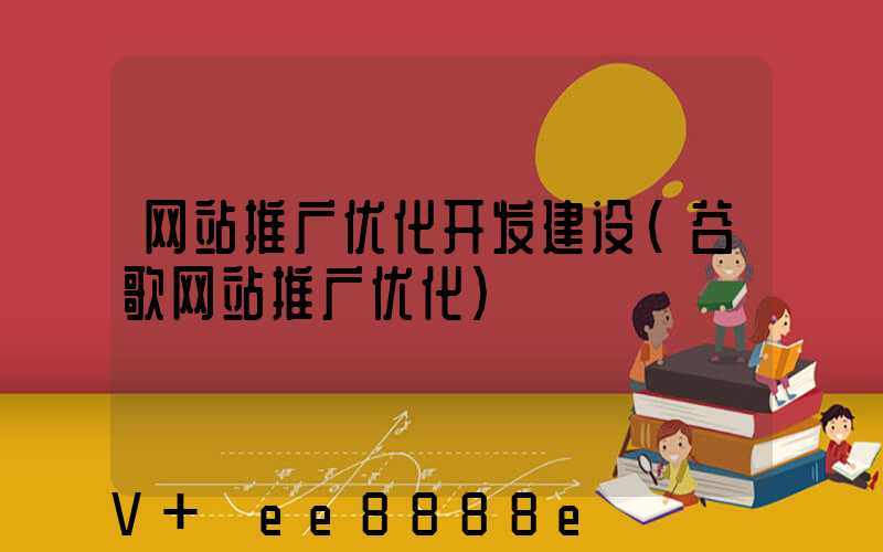 网站推广优化开发建设(谷歌网站推广优化)