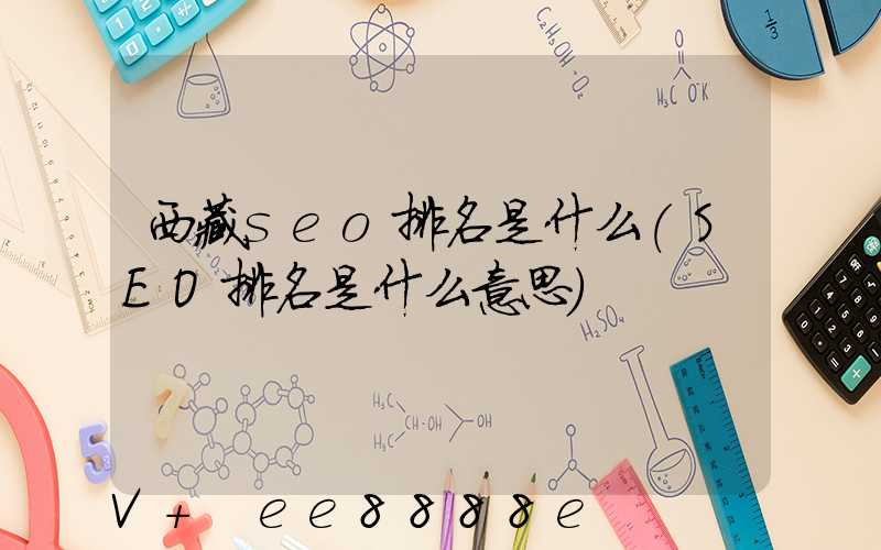 西藏seo排名是什么(SEO排名是什么意思)