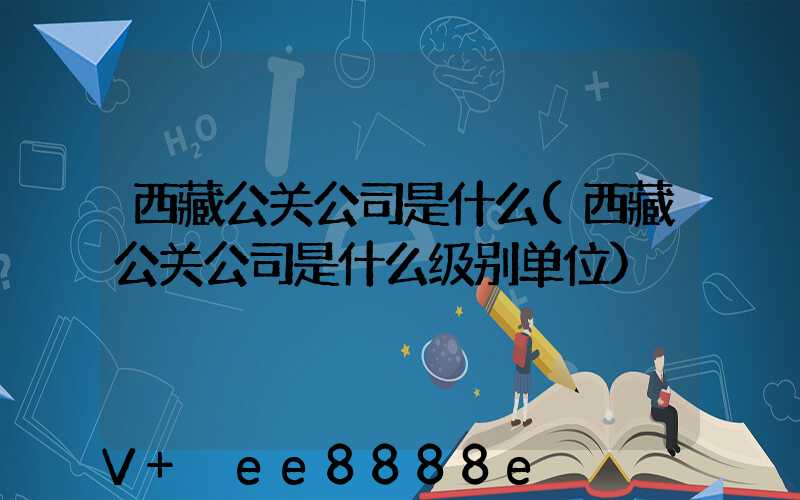 西藏公关公司是什么(西藏公关公司是什么级别单位)