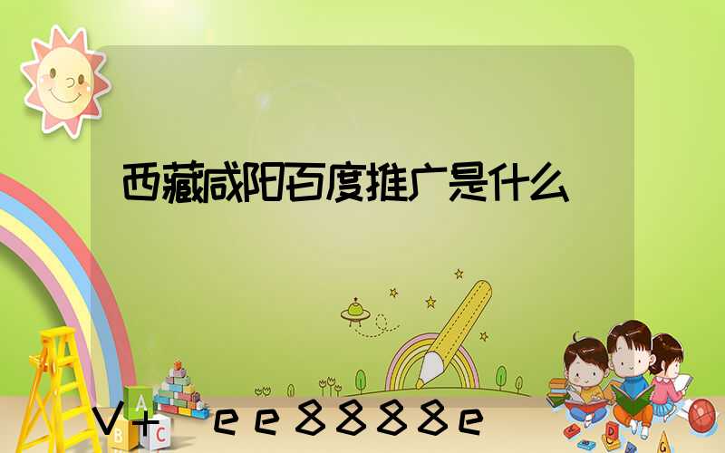 西藏咸阳百度推广是什么