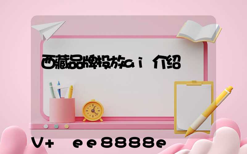 西藏品牌投放ai介绍
