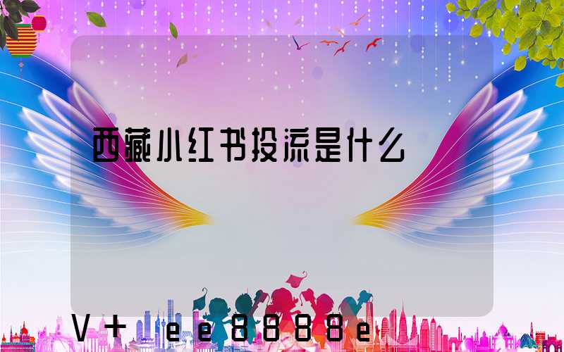 西藏小红书投流是什么