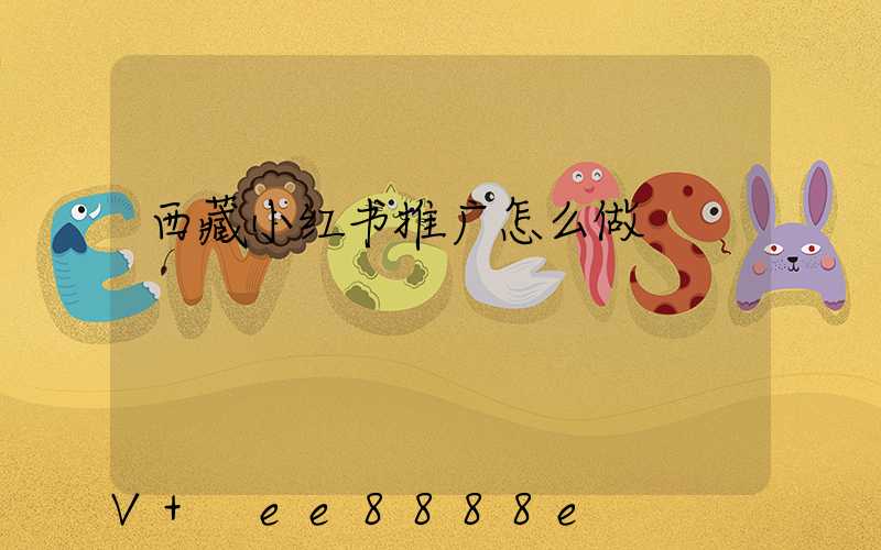 西藏小红书推广怎么做