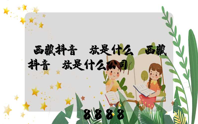 西藏抖音投放是什么(西藏抖音投放是什么公司)