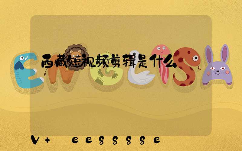 西藏短视频剪辑是什么