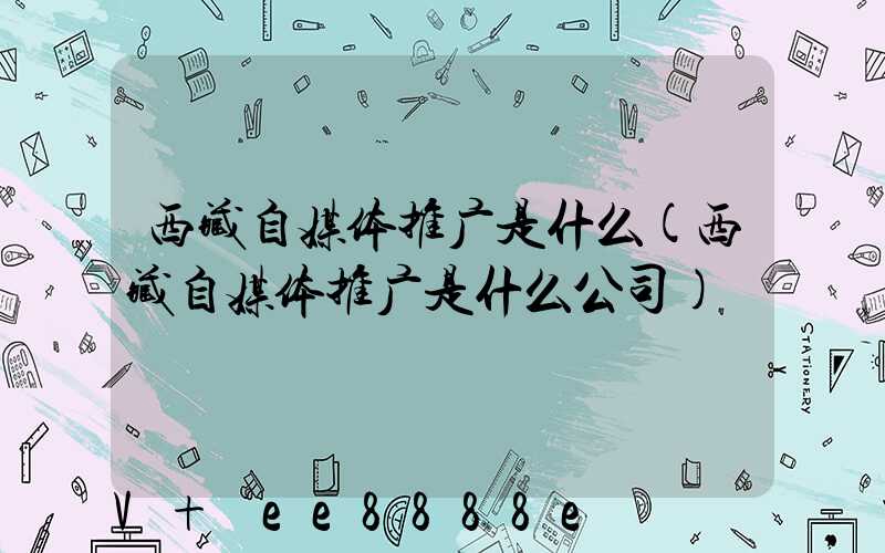 西藏自媒体推广是什么(西藏自媒体推广是什么公司)