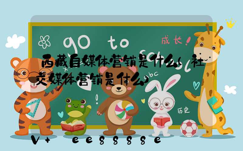 西藏自媒体营销是什么(社交媒体营销是什么)