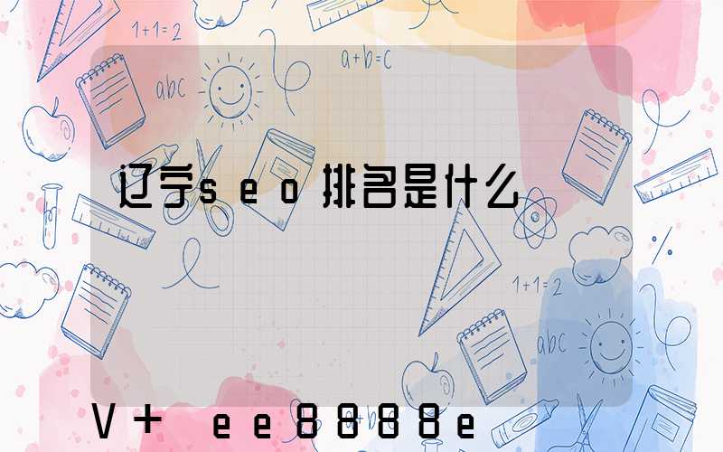 辽宁seo排名是什么