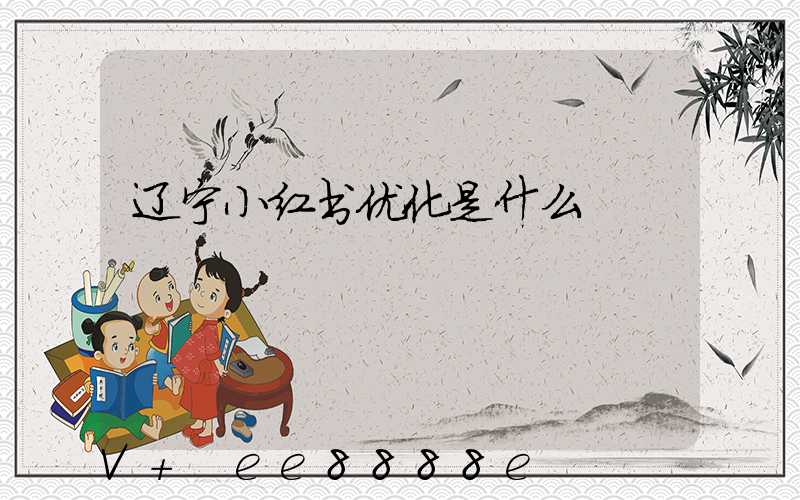 辽宁小红书优化是什么