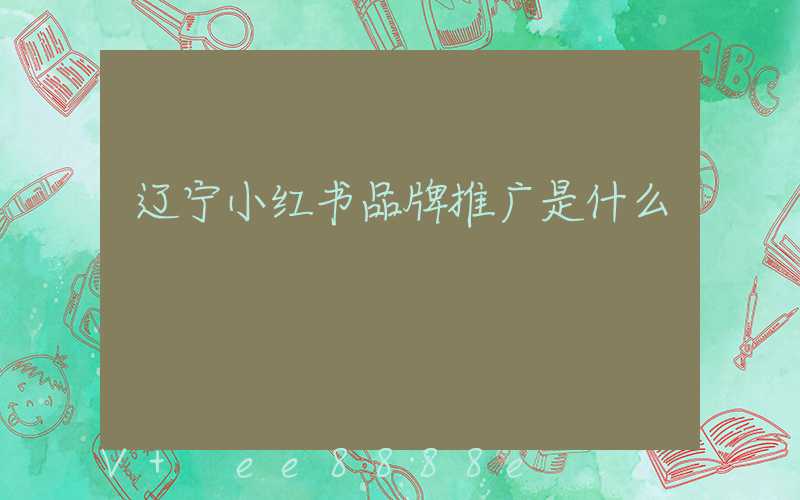 辽宁小红书品牌推广是什么