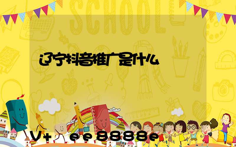 辽宁抖音推广是什么