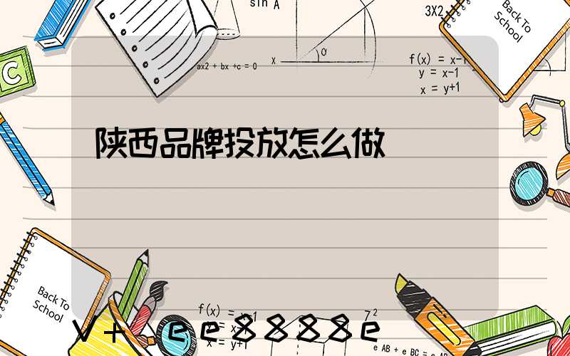 陕西品牌投放怎么做