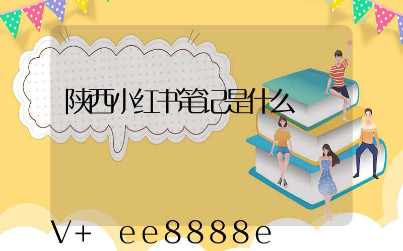 陕西小红书笔记是什么