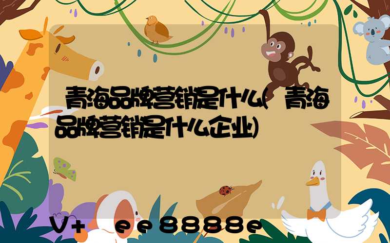 青海品牌营销是什么(青海品牌营销是什么企业)