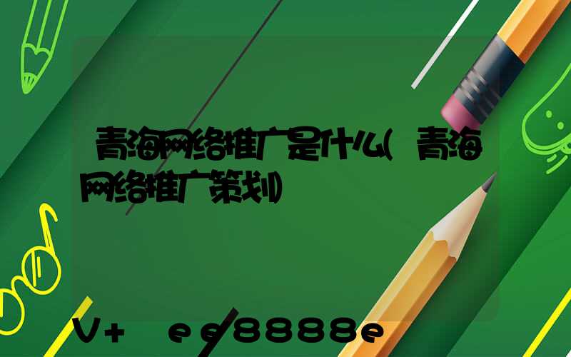 青海网络推广是什么(青海网络推广策划)