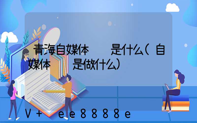 青海自媒体营销是什么(自媒体营销是做什么)