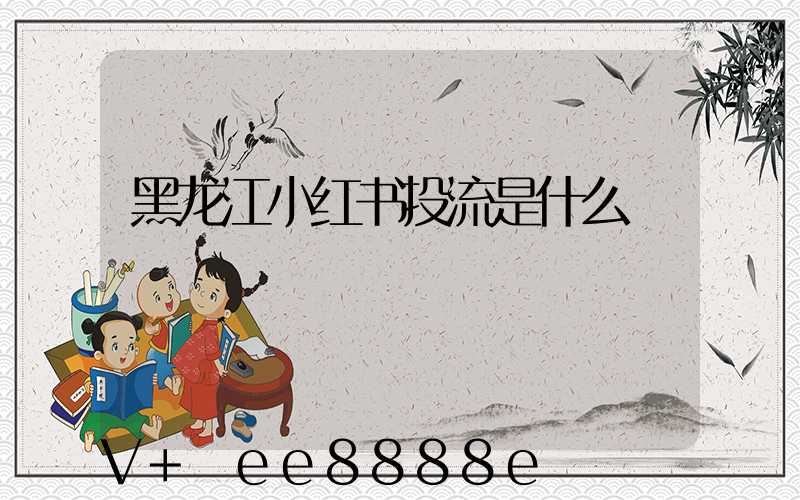 黑龙江小红书投流是什么