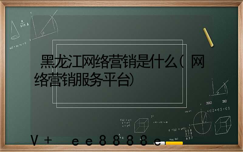 黑龙江网络营销是什么(网络营销服务平台)