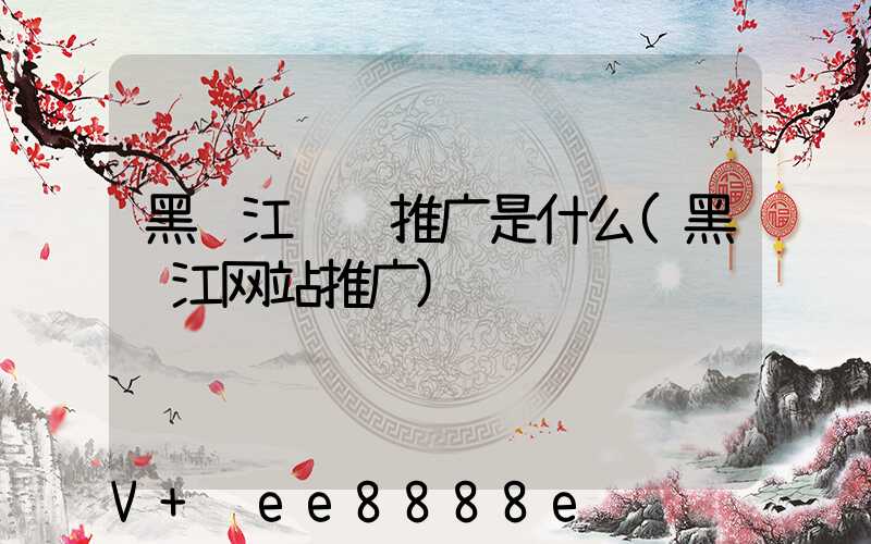 黑龙江视频推广是什么(黑龙江网站推广)